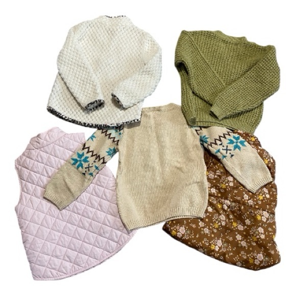 Juicy Crewcuts Girls Winter Sweater Vest Bundle Lot Mixed Sizes Kids - Picture 2 of 13